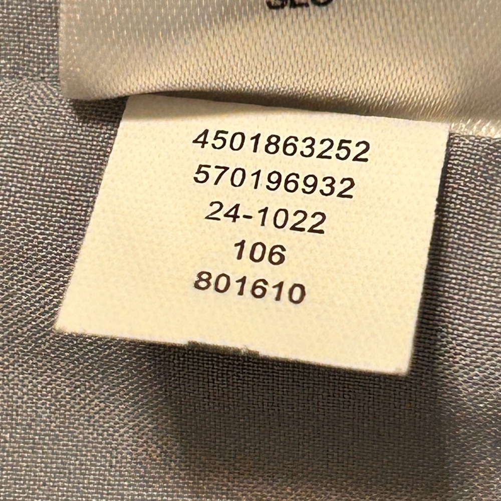 White House Black Market Gray & White lined Blazer size 10 - Picture 11 of 12